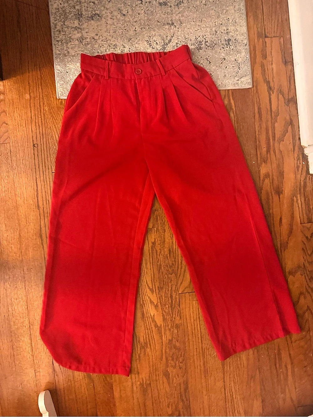 Joseph Ribkoff Wide Leg Polyester Pants in Red
